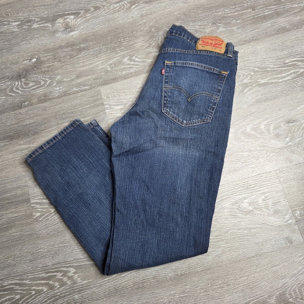 Levi's 541 Athletic Taper Fit Men's Jeans Dark Wash W34 L32 - Picture 7 of 7